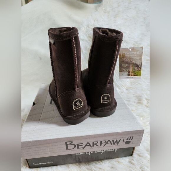 BEARPAW Emma Tall Youth Boots Size 4 - Picture 5 of 9